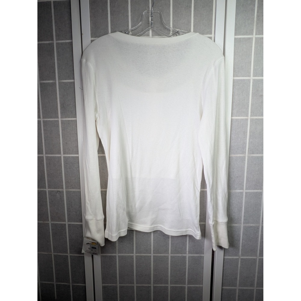Talbots Womens Long Sleeve Petite Large (LP) NWT 100% Cotton Beaded Breathable - Picture 7 of 8